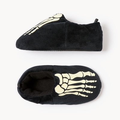 Kid Boys' Skeleton Slippers