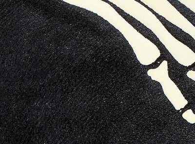 Pantoufles à motif de squelette pour garçons