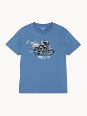 T-shirt Levi Strauss SignatureMC Gold pour garçons - Bleu