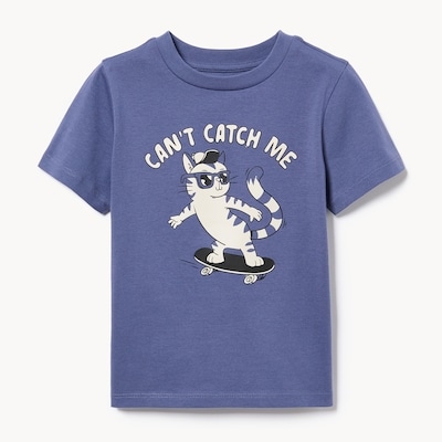 T-shirt imprimé pour tout-petits - Marine pâle