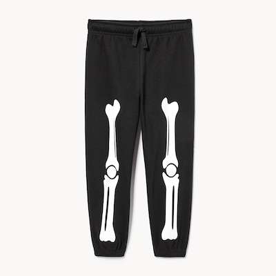 Pantalon de jogging à motif de squelette - Noir JF