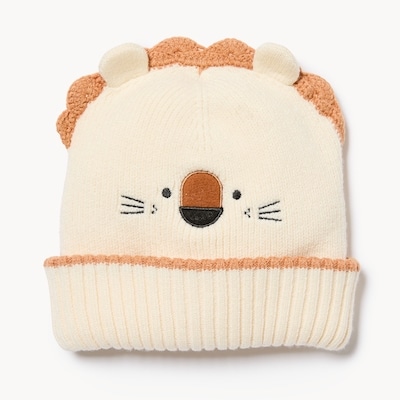 Toddler Boys' Lion Toque - Ivory