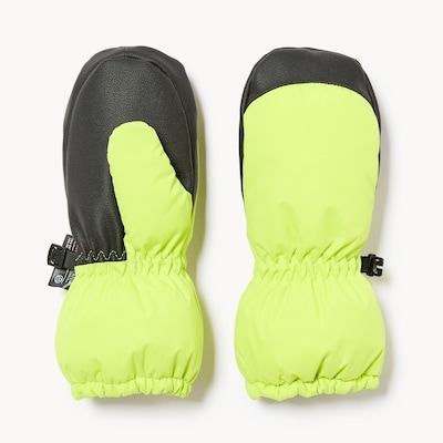 Mitaines de neige longues pour petits garçons - Vert lime
