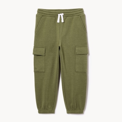 Toddler Boys' Fleece Cargo Jogger - Olive