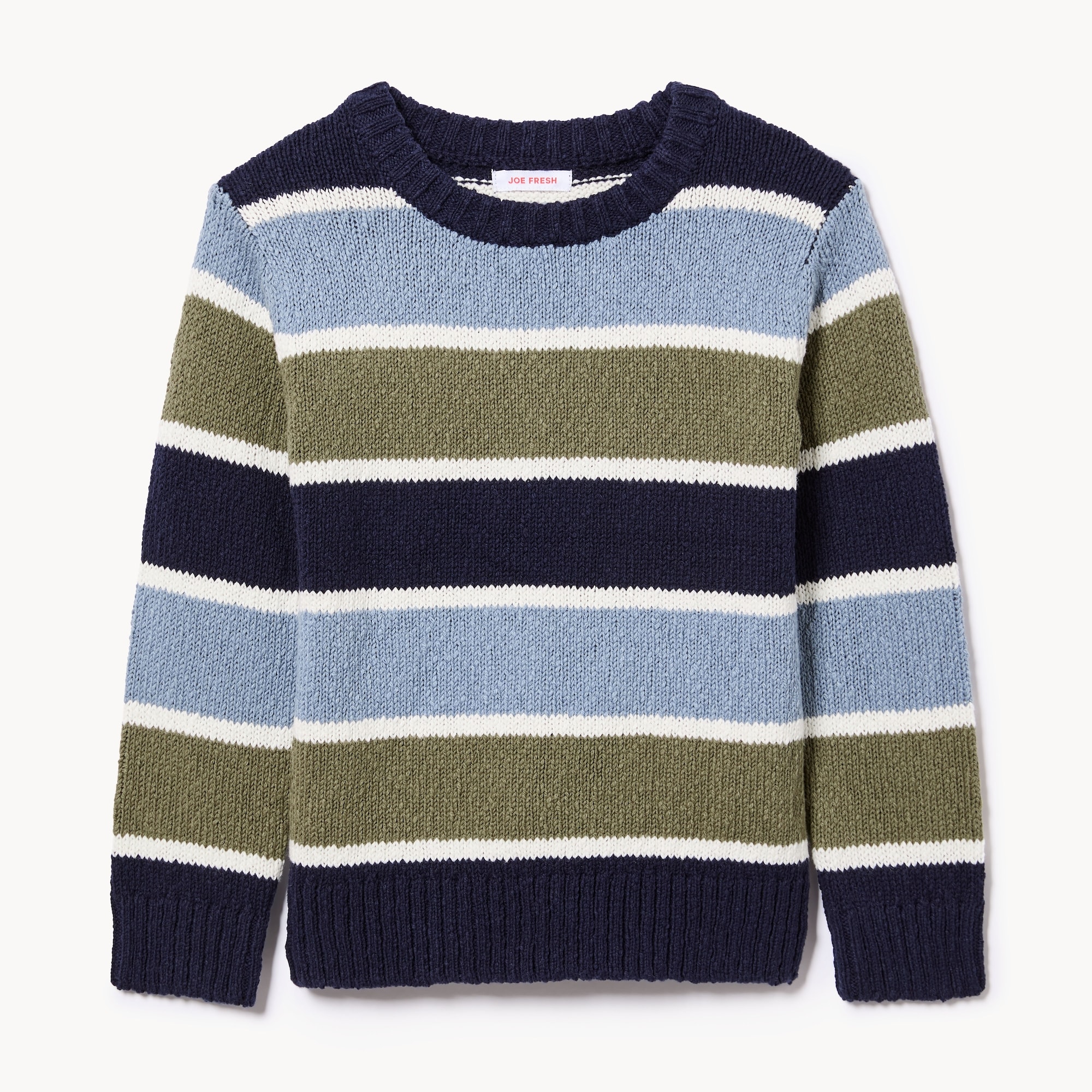 Chandail en tricot rayé pour petits garçons