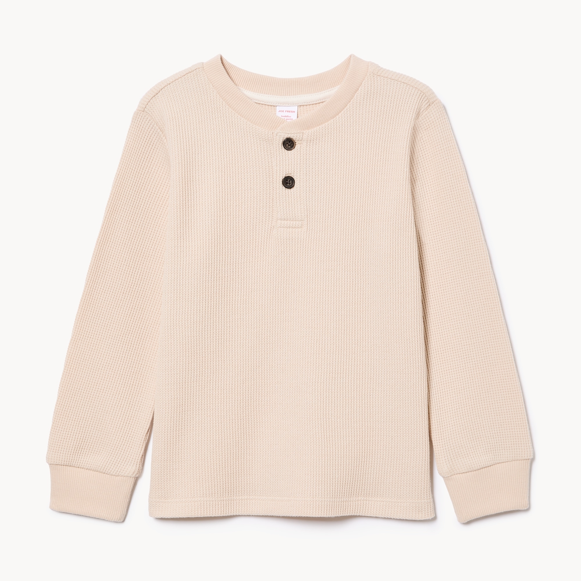 Toddler Boys' Waffle Knit Henley Top