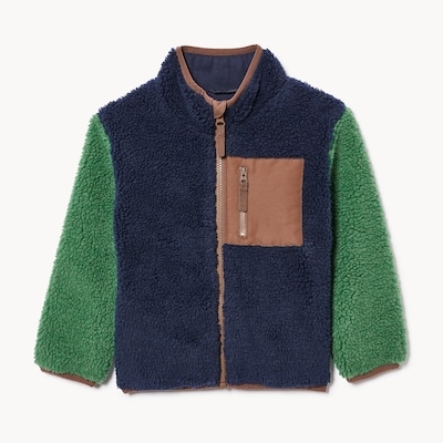 Toddler Boys' Teddy Fleece Jacket - Dark Navy