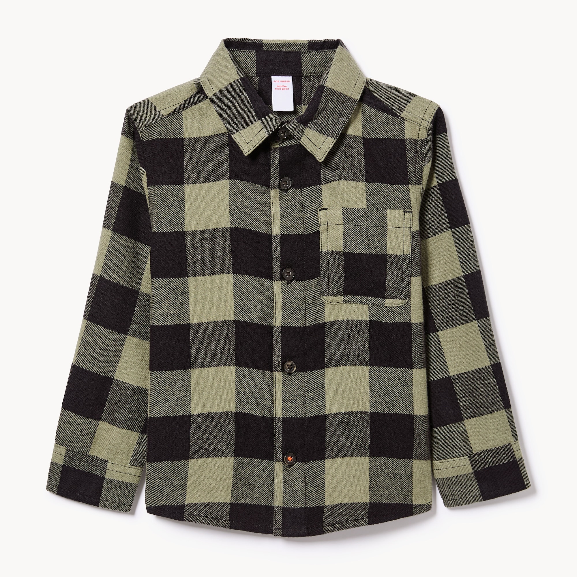 Toddler Boys' Plaid Button-Up Shirt