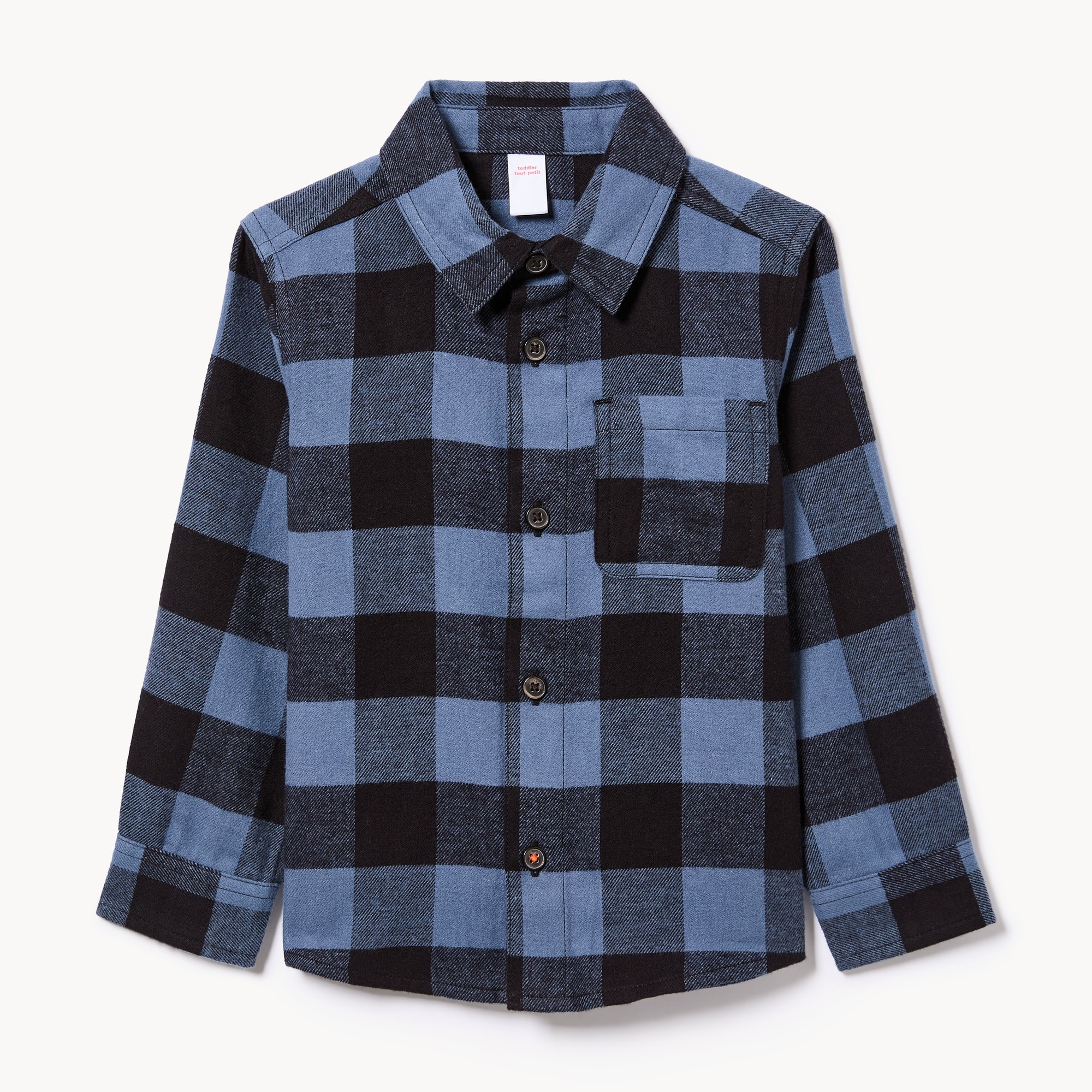 Toddler Boys' Plaid Button-Up Shirt