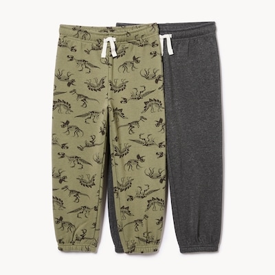 Toddler Boys' Fleece 2-Pack Jogger - Light Olive