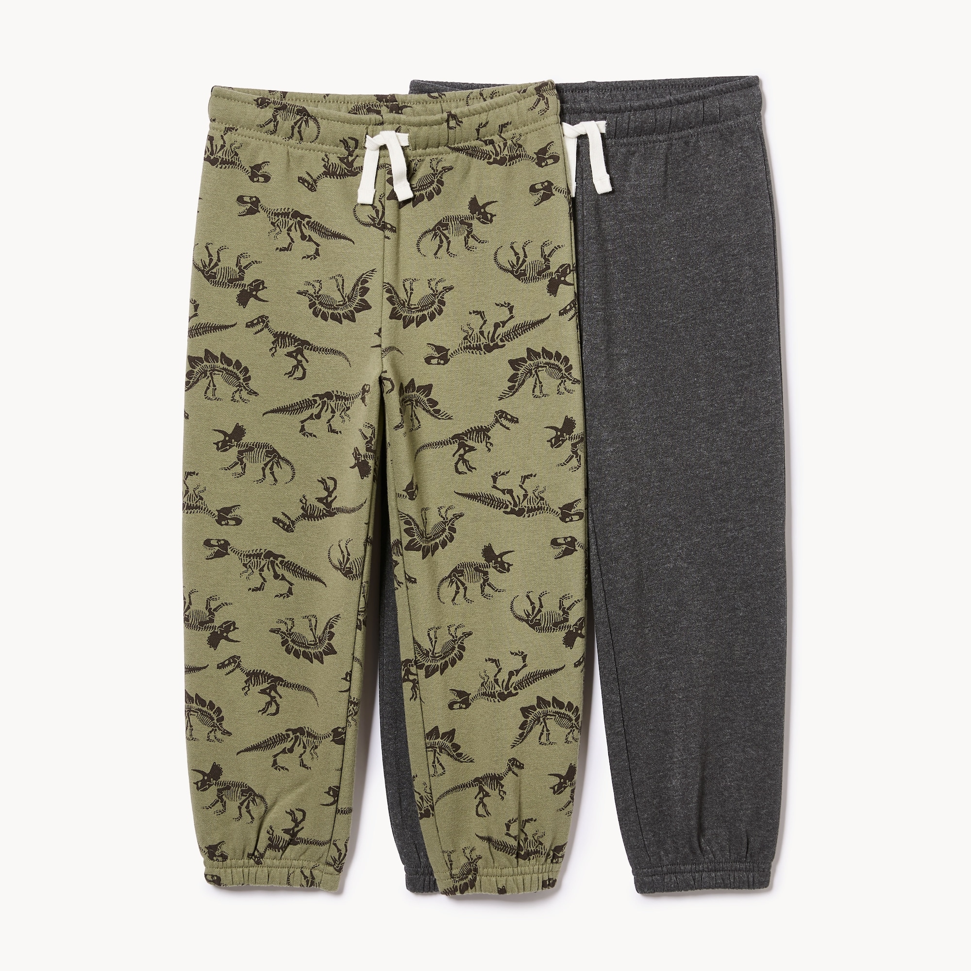 Ens. de 2 pantalons de jogging en molleton