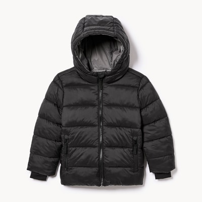 Toddler Boys' Hooded Puffer Jacket - JF Black