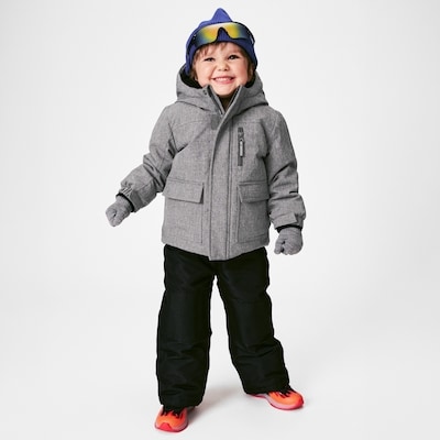 Toddler Boys' Snow Parka - Charcoal Mix