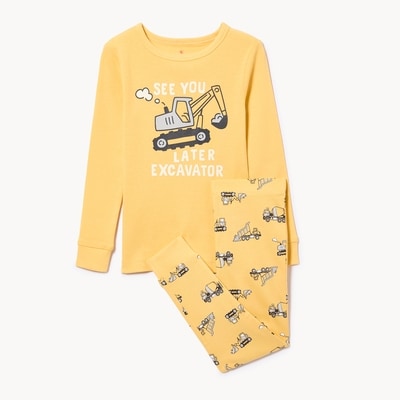 Toddler Boys' Printed Sleep Set - Yellow