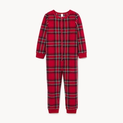 Toddler Boys' Microfleece Holiday Sleeper - Dark Red