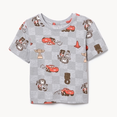 Toddler Boys' Cars Lightning McQueen T-Shirt - Light Grey Mix