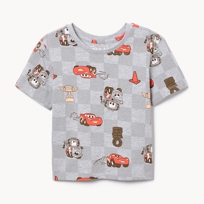 T-shirt Flash McQueen des Bagnoles, petits garçons - Mélange De Gris Pâle