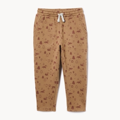 Toddler Boys' Fuzzy Fleece Sweatpant - Brown