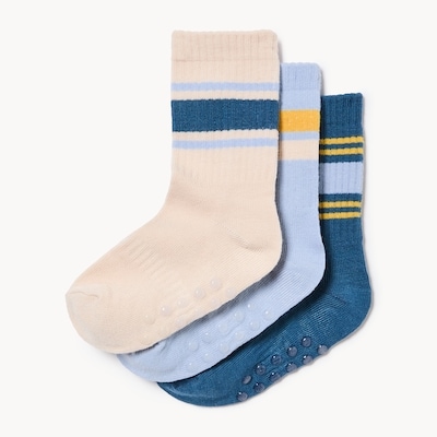 Ens. 3 paires de chaussettes tube, petits garçons - Marine