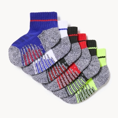 Toddler Boys' 6-Pack Ankle Socks - Multi