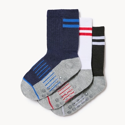 Toddler Boys' 3-Pack Crew Socks - White