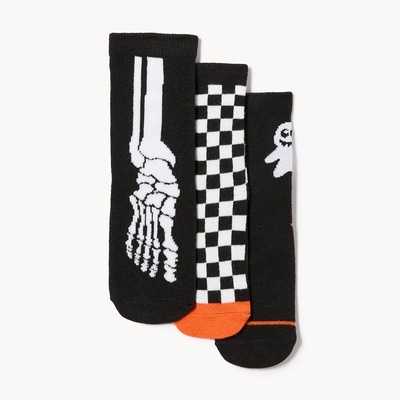 Joe Fresh Ens. de 3 paires de chaussettes tube Halloween 1 ea, 8,00 $/1ch