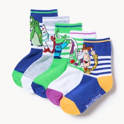 Ens. de 5 paires de chaussettes Histoire de jouets - Vert