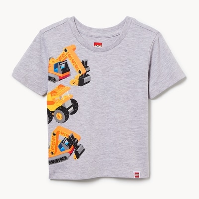 T-shirt imprimé LEGOMD pour petits garçons - Mélange De Gris