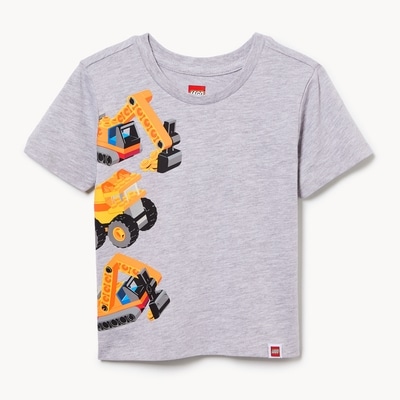 T-shirt imprimé LEGOMD pour petits garçons - Mélange De Gris