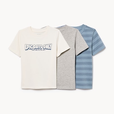 Ensemble de 3 t-shirts pour tout-petits - Blanc Cassé