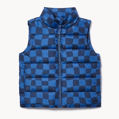 Veste matelassée imprimée pour tout-petits - Bleu