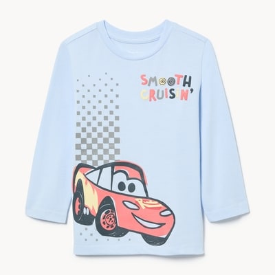 Toddler Boys' Disney Cars Lightning McQueen Top - Powder Blue
