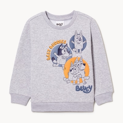Chandail en molleton Bluey pour petits garçons - Mélange De Gris