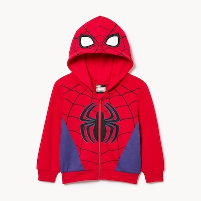 Haut à capuchon Spider-Man Marvel, petits garçons - Rouge Vif