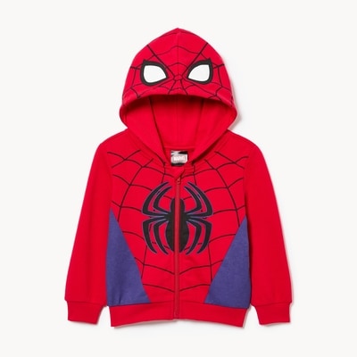 Haut à capuchon Spider-Man Marvel, petits garçons - Rouge Vif