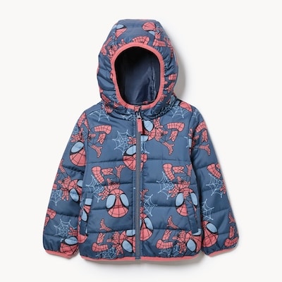 Toddler Boys' Marvel Spider-Man Puffer Jacket - Indigo