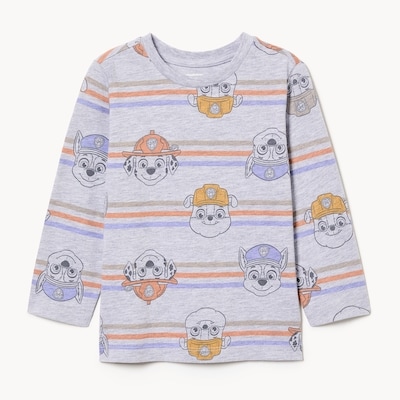 Toddler boys' Paw Patrol Long Sleeve Top - Grey Mix