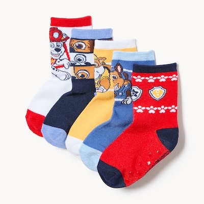 Joe Fresh Toddler Boys' Paw Patrol 5-Pack Crew Socks 1 ea, $12.00/1ea