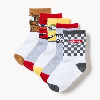 Joe Fresh Toddler Boys' Cars 5-Pack Crew Socks 1 ea, $12.00/1ea