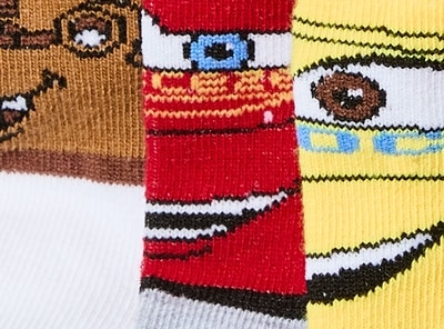 Toddler Boys' Cars 5-Pack Crew Socks