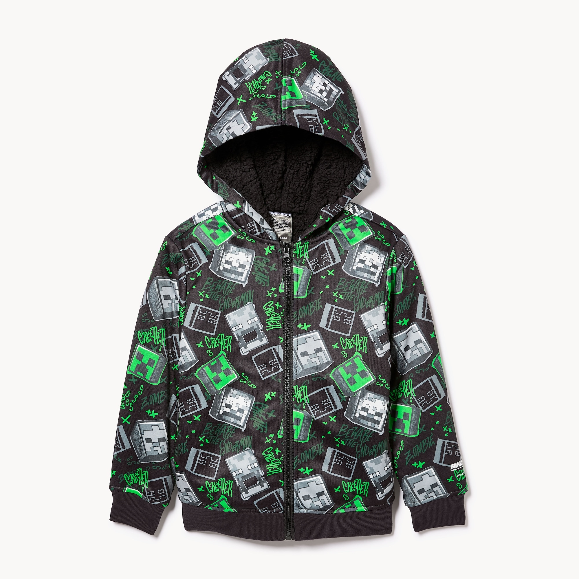 Toddler Boys' Minecraft Zip-Up Hoodie