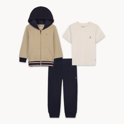 Ensemble en molleton Nautica pour garçon - Brun Poussiéreux