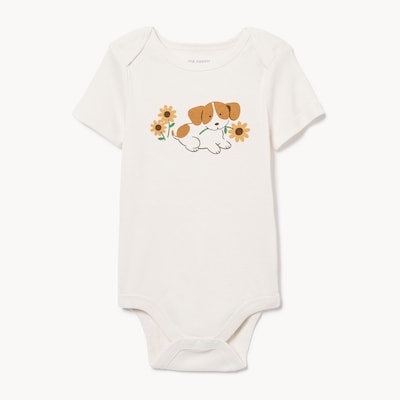 Baby Girls' Graphic Bodysuit - Off White