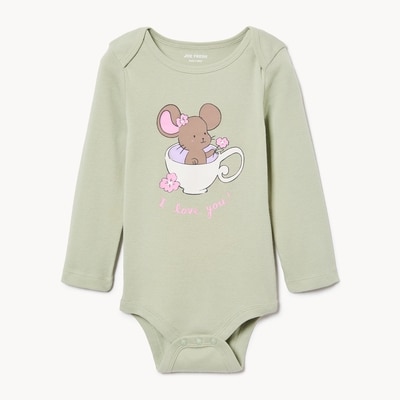 Cache-couche imprimé pour bébés filles - PASTEL VERT
