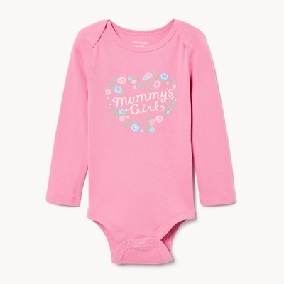 Baby Girls’ Graphic Bodysuit - Dusty Rose