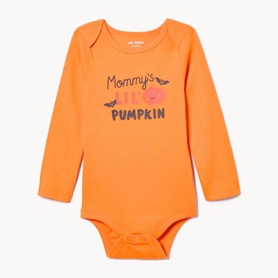 Joe Fresh Cache-couche imprimé manches longues, bébés filles 1 ea, 8,00 $/1ch