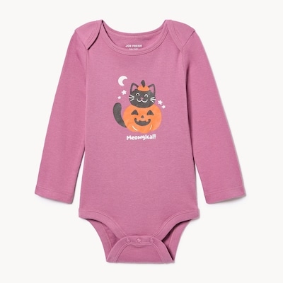 Joe Fresh Cache-couche imprimé manches longues, bébés filles 1 ea, 8,00 $/1ch