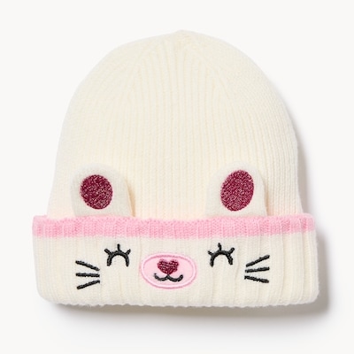 Baby Girls’ Animal Toque - Off White