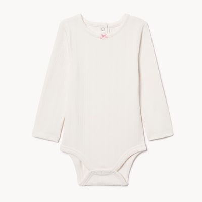 Joe Fresh Baby Girls' Pointelle Long Sleeve Bodysuit 1 ea, $10.00/1ea
