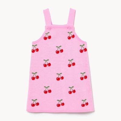 Baby Girls’ Knit Pinafore - Pink